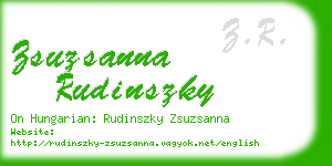 zsuzsanna rudinszky business card